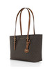 MARRONE | Borsa tote stampa logo QUINN Medium