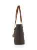 MARRONE | Borsa tote stampa logo QUINN Medium