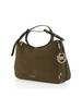 VERDE MILITARE | Borsa a spalla in nabuk NOLITA Medium