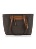 MARRONE | Borsa tote stampa logo JET SET TRAVEL Medium