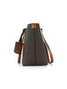MARRONE | Borsa tote stampa logo JET SET TRAVEL Medium