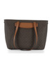 MARRONE | Borsa tote stampa logo JET SET TRAVEL Medium