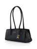 SCHWARZ | LAILA Small Schultertasche aus Leder