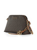 MARRONE | Borsa a tracolla stampa logo FREDDIE Small