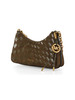 VERDE MILITARE | Pochette a spalla in suede intrecciato NOLITA Medium