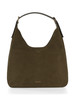 VERDE MILITARE | Borsa hobo in nabuk NOLITA Large