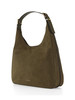 VERDE MILITARE | Borsa hobo in nabuk NOLITA Large