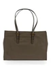 VERDE MILITARE | Borsa tote in nylon NOLITA Large