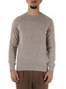BEIGE | Maglia girocollo in lana merino extrafine