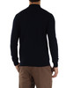 BLU SCURO | Maglia mezzo collo in lana merino extrafine