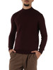 BORDEAUX | Maglia mezzo collo in lana merino extrafine