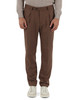 HELLBRAUN | Hose aus Wollmischung mit Falten
