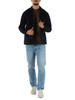 fango | T-shirt in cotone con stampa logo a rilievo
