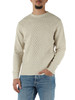 avorio | Maglia girocollo in misto lana Sustainable Lab