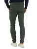 VERDE SCURO | Pantalone in cotone stretch ZEUMAR Hyperflex slim fit