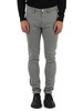 GRIGIO | Pantalone in cotone stretch ZEUMAR Hyperflex slim fit
