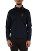 BLU SCURO | Polo manica lunga regular fit in cotone