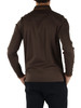 MARRONE | Polo manica lunga regular fit in cotone