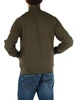 VERDE MILITARE | Felpa regular fit in cotone con zip