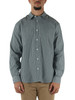 VERDE | Camicia regular fit in cotone a righe