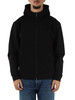 NERO | PORSCHE X BOSS: Felpa con zip ed interno in velluto