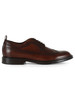 MARRONE | Stringata derby in pelle PRU 503