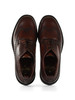 MARRONE | Stringata derby in pelle PRU 503