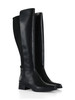 NERO | Stivali in ecopelle e tessuto stretch LEX
