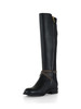 NERO | Stivali in ecopelle e tessuto stretch RACHEL