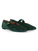 VERDE | Ballerine in velluto MAYFAIR con strass