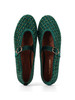 VERDE | Ballerine in velluto MAYFAIR con strass