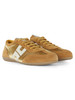 GIALLO SCURO | Sneakers in suede e velluto con patch logo