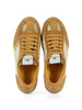 GIALLO SCURO | Sneakers in suede e velluto con patch logo