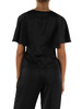 NERO | Blusa in satin con maniche ampie