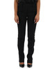NERO | Pantaloni in crepe stretch con inserti in satin