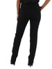 NERO | Pantaloni in crepe stretch con inserti in satin
