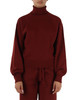 BORDEAUX | Maglia collo alto in misto viscosa