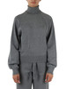 GRIGIO | Maglia collo alto in misto viscosa