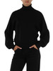 NERO | Maglia collo alto in misto viscosa