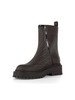 MARRONE | Stivaletti RUMI 46 in ecopelle stampa logo