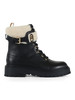 NERO | Anfibi in pelle ed ecopelliccia RUMI 45F