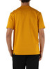 GIALLO SCURO | T-shirt in cotone pesante regular fit con stampa logo