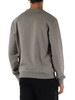 GRIGIO | Felpa regular fit in cotone garzato
