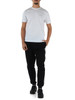 BIANCO | T-shirt in cotone slim fit con stampa logo a rilievo