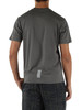 GRIGIO | T-shirt in cotone slim fit con stampa logo a rilievo