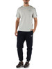 BLU SCURO | Pantalone sportivo regular fit in cotone felpato