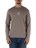 TORTORA | T-shirt slim fit in cotone con manica lunga