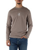 TORTORA | T-shirt slim fit in cotone con manica lunga