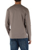 TORTORA | T-shirt slim fit in cotone con manica lunga