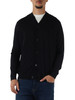 BLU SCURO | Cardigan in misto lana e lyocell